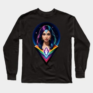 Meditation Girl 03 Long Sleeve T-Shirt